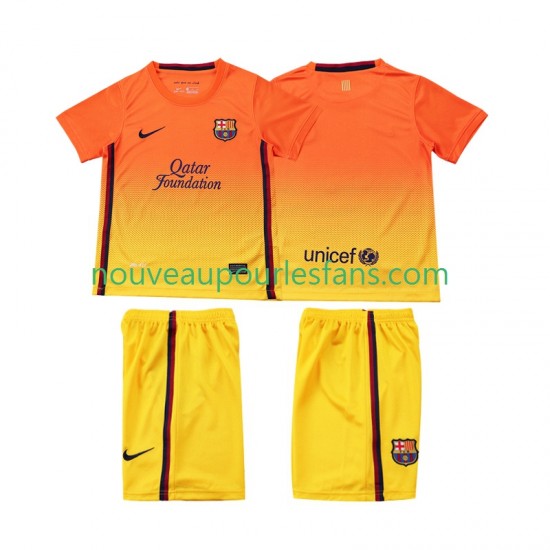 Maillot FC Barcelone 2012 2013 Rétro Enfant Tenue Extérieur Manche Courte