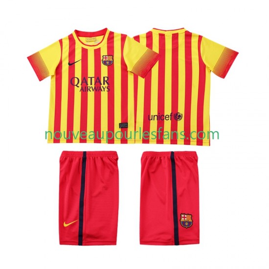 Maillot FC Barcelone 2013 2014 Rétro Enfant Tenue Extérieur Manche Courte