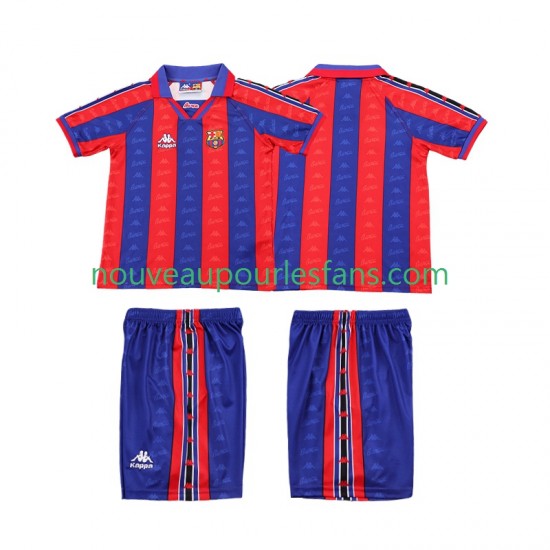 Maillot FC Barcelone 1996 1997 Rétro Enfant Tenue Domicile Manche Courte