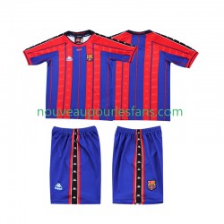 Maillot FC Barcelone 1997 Rétro Enfant Tenue Domicile 1998 Manche Courte