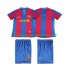 Maillot FC Barcelone 2007 Rétro Enfant Tenue Domicile 2008 Manche Courte