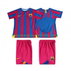 Maillot FC Barcelone Champions League 2005 Rétro Enfant Tenue Domicile 2006 Manche Courte