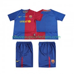 Maillot FC Barcelone Champions League 2009 Rétro Enfant Tenue Domicile 2008 Manche Courte