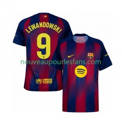 Maillot FC Barcelone Robert Lewandowski 9 Homme Tenue Domicile 2025-2026 Manche Courte