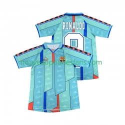 Maillot FC Barcelone Ronaldo 9 1996 1997 Rétro Homme Tenue Extérieur Manche Courte
