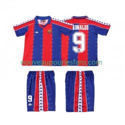 Maillot FC Barcelone Ronaldo 9 1992 1995 Rétro Enfant Tenue Domicile Manche Courte