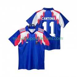 Maillot France CANTONA 11 1990 Rétro Homme Tenue Domicile Manche Courte
