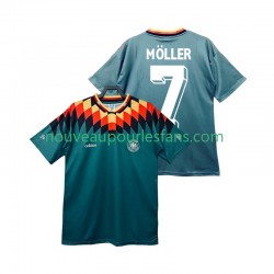 Maillot Allemagne MOLLER 7 Rétro Homme Tenue Extérieur 1994 Manche Courte