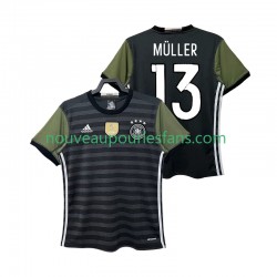Maillot Allemagne MULLER 13 2016 Rétro Homme Tenue Extérieur Manche Courte