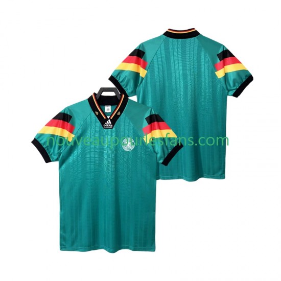 Maillot Allemagne 1992 Rétro Homme Tenue Extérieur Manche Courte