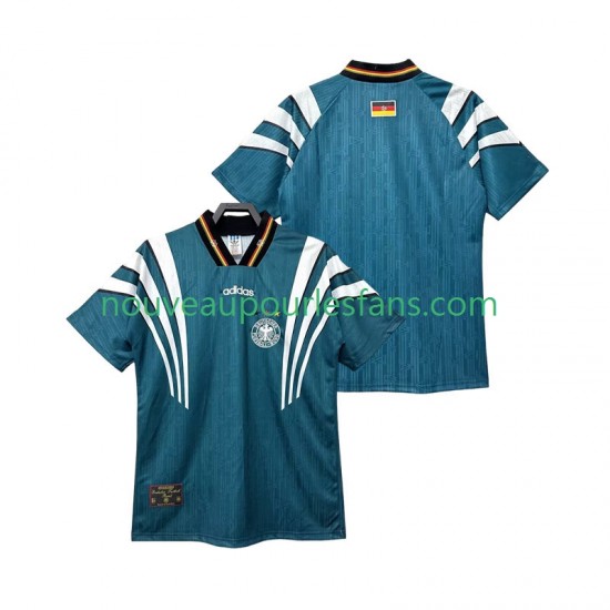 Maillot Allemagne 1996 Rétro Homme Tenue Extérieur Manche Courte