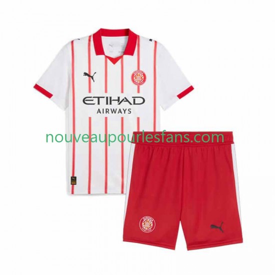 Maillot Girona Enfant Tenue Domicile 2025-2026 Manche Courte
