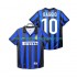 Maillot Inter Milan BAGGIO 10 Rétro Homme Tenue Domicile 1999 1998 Manche Courte