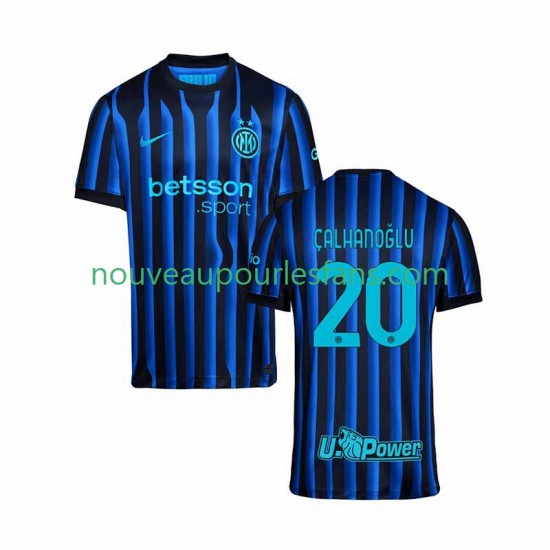 Maillot Inter Milan Hakan Calhanoglu 20 Homme Tenue Domicile 2025-2026 Manche Courte