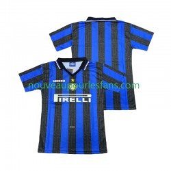 Maillot Inter Milan 1997 Rétro Homme Tenue Domicile 1998 Manche Courte