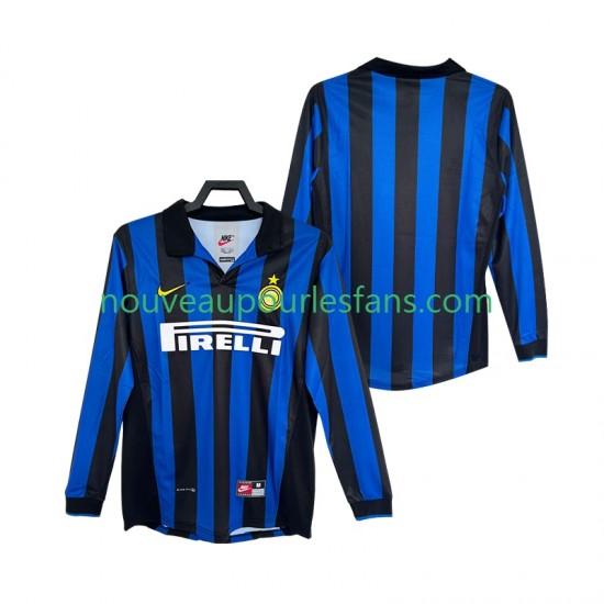 Maillot Inter Milan Rétro Homme Tenue Domicile 1999 1998 Manche Longue