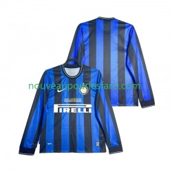 Maillot Inter Milan 2009 Rétro Homme Tenue Domicile 2010 Manche Longue