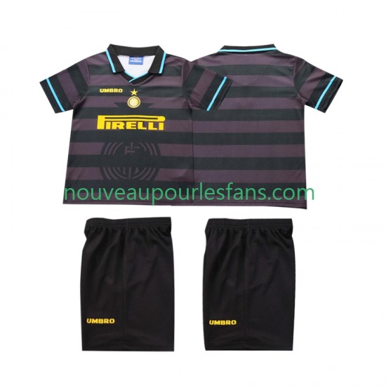 Maillot Inter Milan 1997 Rétro Enfant Tenue 3ème 1998 Manche Courte