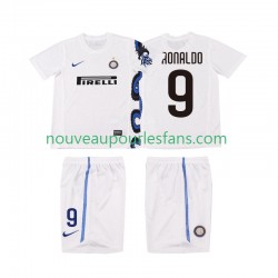 Maillot Inter Milan Ronaldo 9 Rétro Enfant Tenue Extérieur 2011 2010 Manche Courte