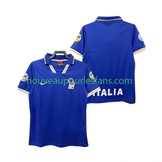 Maillot Italie 1996 Rétro Homme Tenue Domicile Manche Courte