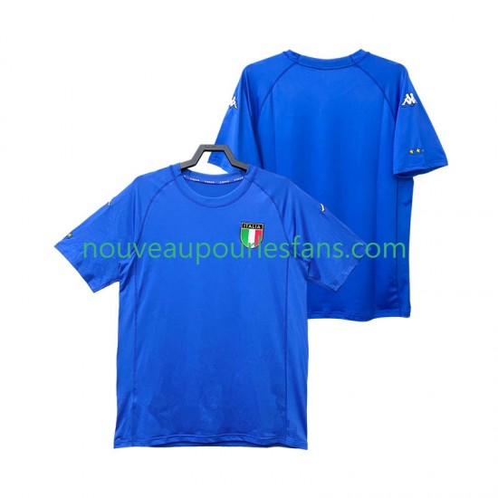 Maillot Italie 2000 Rétro Homme Tenue Domicile Manche Courte