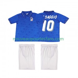 Maillot Italie Roberto Baggio 10 Rétro Enfant Tenue Domicile 1994 Manche Courte