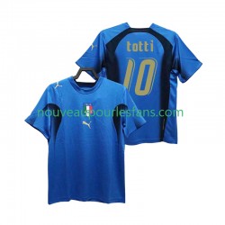 Maillot Italie Totti 20 Rétro Homme Tenue Domicile 2006 Manche Courte