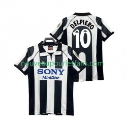 Maillot Juventus DEL PIERO 10 1997 Rétro Homme Tenue Domicile 1998 Manche Courte