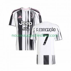 Maillot Juventus Francisco Conceicao 7 Homme Tenue Domicile 2025-2026 Manche Courte