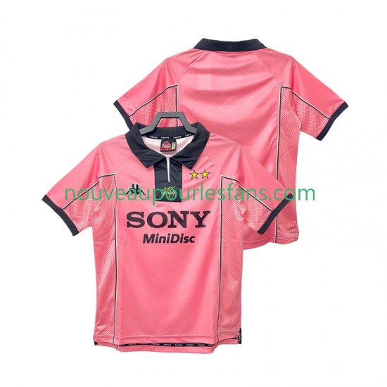 Maillot Juventus 1997 Rétro Homme Tenue Extérieur 1998 Manche Courte