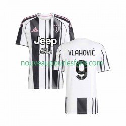 Maillot Juventus Vlahovic 9 Homme Tenue Domicile 2025-2026 Manche Courte