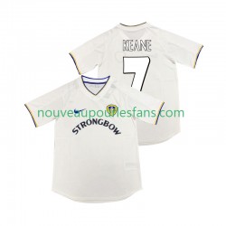 Maillot Leeds United KEANE 7 2000 2001 Rétro Homme Tenue Domicile Manche Courte