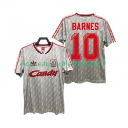 Maillot Liverpool BARNES 10 1989 1991 Rétro Homme Tenue Extérieur Manche Courte