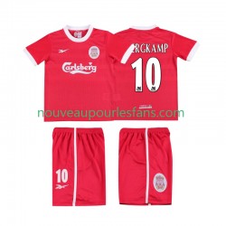 Maillot Liverpool BERGKAMP 10 LWP 1997 Rétro Enfant Tenue Domicile 1998 Manche Courte