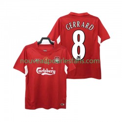 Maillot Liverpool GERRARD 8 2004 2005 Rétro Homme Tenue Domicile Manche Courte
