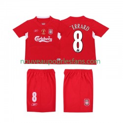 Maillot Liverpool GERRARD 8 LWP 2004 2005 Rétro Homme Tenue Domicile Manche Courte