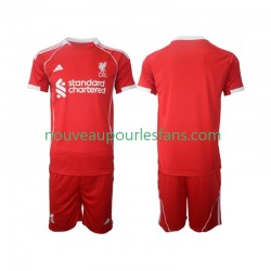 Maillot Liverpool Enfant Tenue Domicile 2025-2026 Manche Courte
