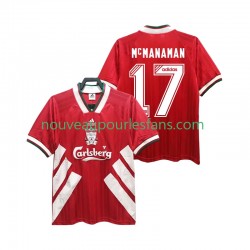 Maillot Liverpool MCMANAMAN 17 1993 1995 Rétro Homme Tenue Domicile Manche Courte