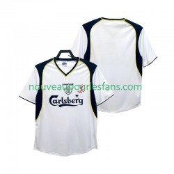 Maillot Liverpool 2001 Rétro Homme Tenue Extérieur 2002 Manche Courte
