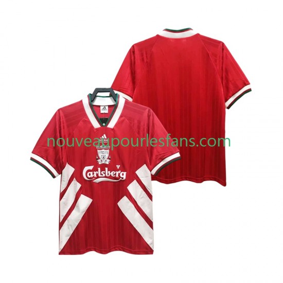 Maillot Liverpool 1993 1995 Rétro Homme Tenue Domicile Manche Courte