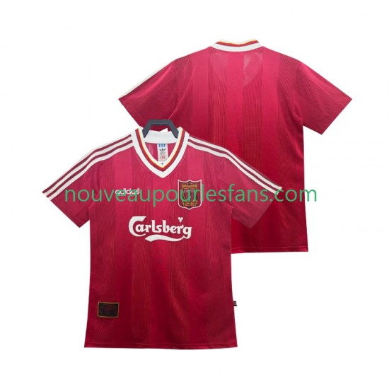 Maillot Liverpool 1995 1996 Rétro Homme Tenue Domicile Manche Courte