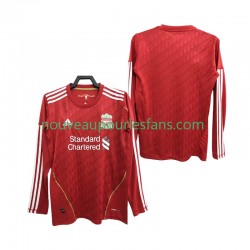 Maillot Liverpool 2012 Rétro Homme Tenue Domicile 2010 Manche Longue