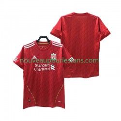 Maillot Liverpool 2012 Rétro Homme Tenue Domicile 2010 Manche Courte