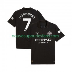 Maillot Manchester City Omar Marmoush 7 Homme Tenue Extérieur 2025-2026 Manche Courte