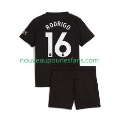 Maillot Manchester City Rodrigo Hernandez 16 Enfant Tenue Extérieur 2025-2026 Manche Courte
