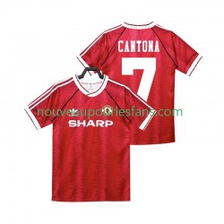 Maillot Manchester United CANTONA 7 1990 1992 Rétro Homme Tenue Domicile Manche Courte