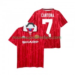 Maillot Manchester United CANTONA 7 1992 Rétro Homme Tenue Domicile 1994 Manche Courte