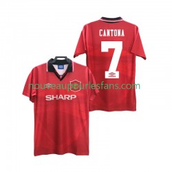 Maillot Manchester United CANTONA 7 1996 Rétro Homme Tenue Domicile 1994 Manche Courte