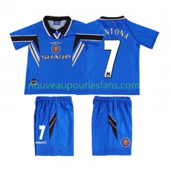 Maillot Manchester United CONTONA 7 1996 Rétro Enfant Tenue 3ème 1998 Manche Courte