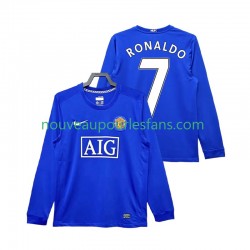 Maillot Manchester United Cristiano Ronaldo 7 2009 Rétro Homme Tenue 3ème 2008 Manche Longue